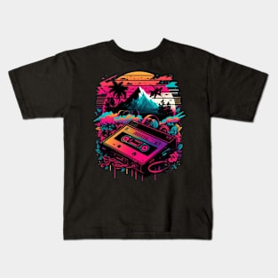 Mountain Playlist Kids T-Shirt